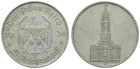 3. Reich 5 Mark 1934 G - Garnisonskirche von Potsdam